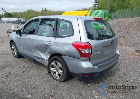 2015 Subaru Forester 2.5I z USA, uszkodzony, nr VIN JF2SJAAC5FG502119